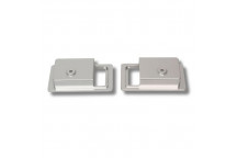 Bezel Door Interior Handle DEF Silver Aluminium (Pair)
