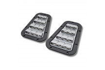 XS Bonnet Vent Set Black+Silver Mesh