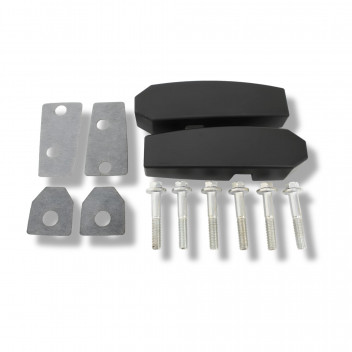 Aluminium Windscreen Bracket Pair Black – Def 86-16