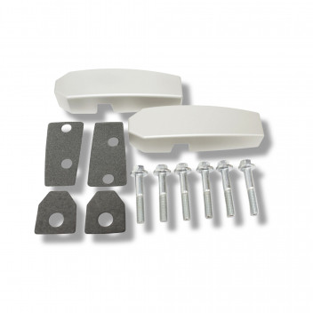 Aluminium Windscreen Bracket Pair Silver – Def 86-16